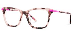 Eliot Rosa-Tortoise Rechteckig Brille3