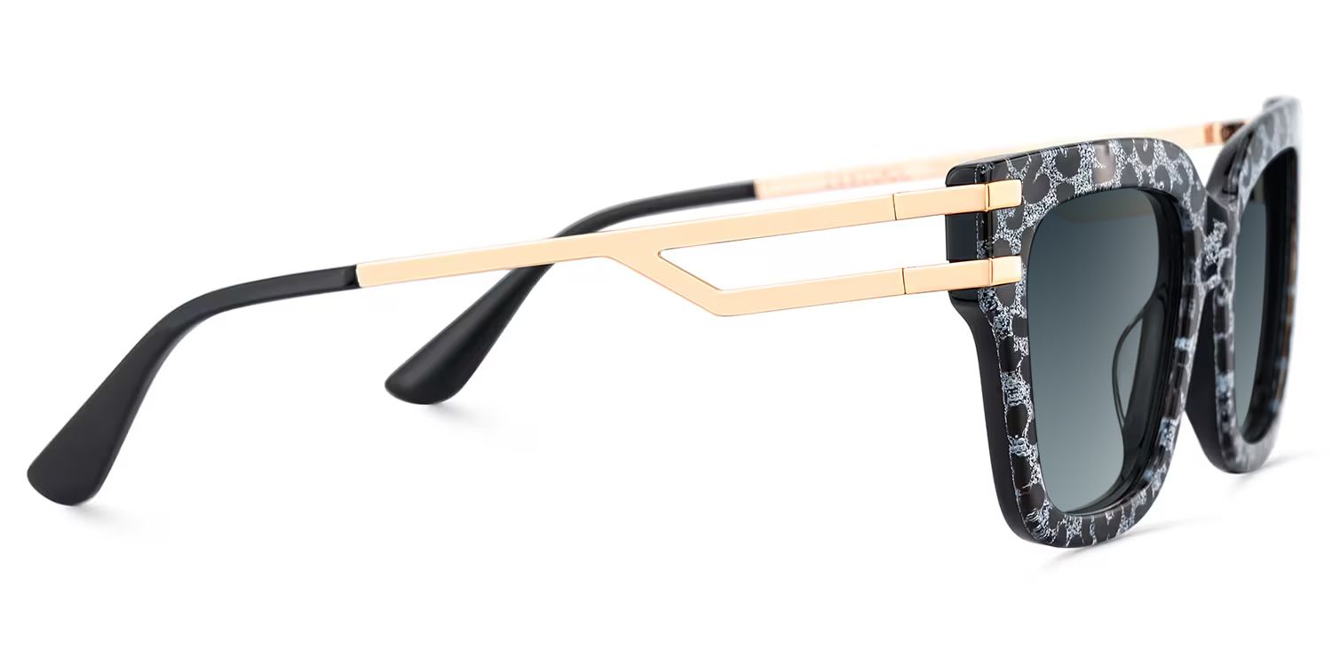 Lidia Grau-Leo Quadratisch Gemischte-Materialien Brille3