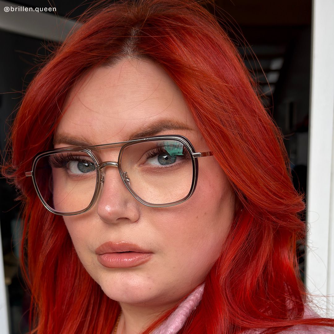 Ella Schwarz-Grau Pilot Brille7