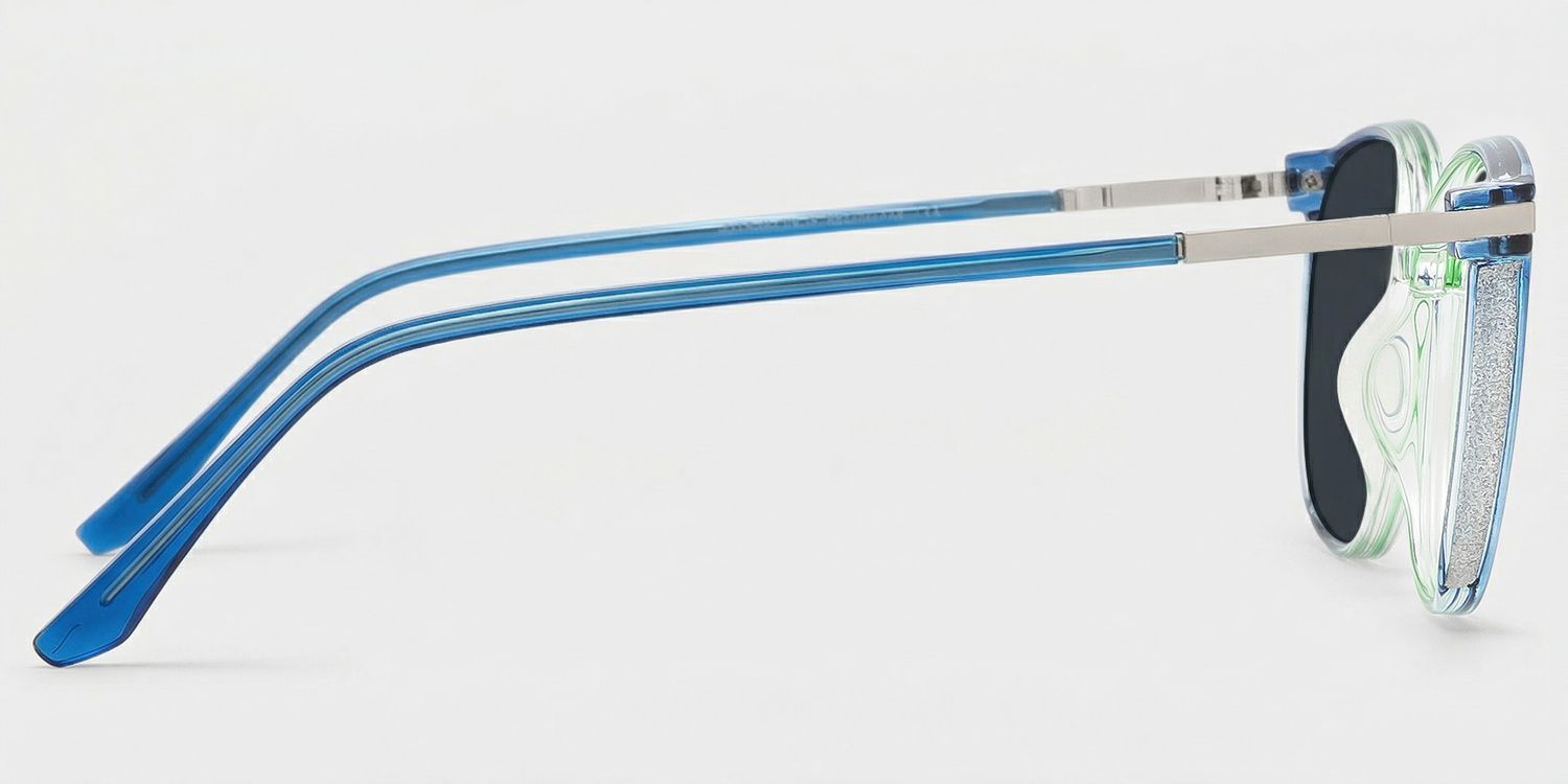 Walden Blau-Grün Cateye Brille3