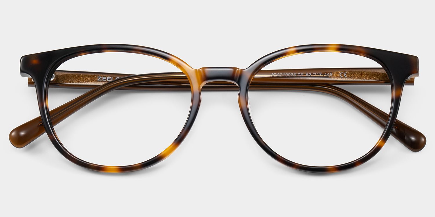 Allison Tortoise Rund Brille3