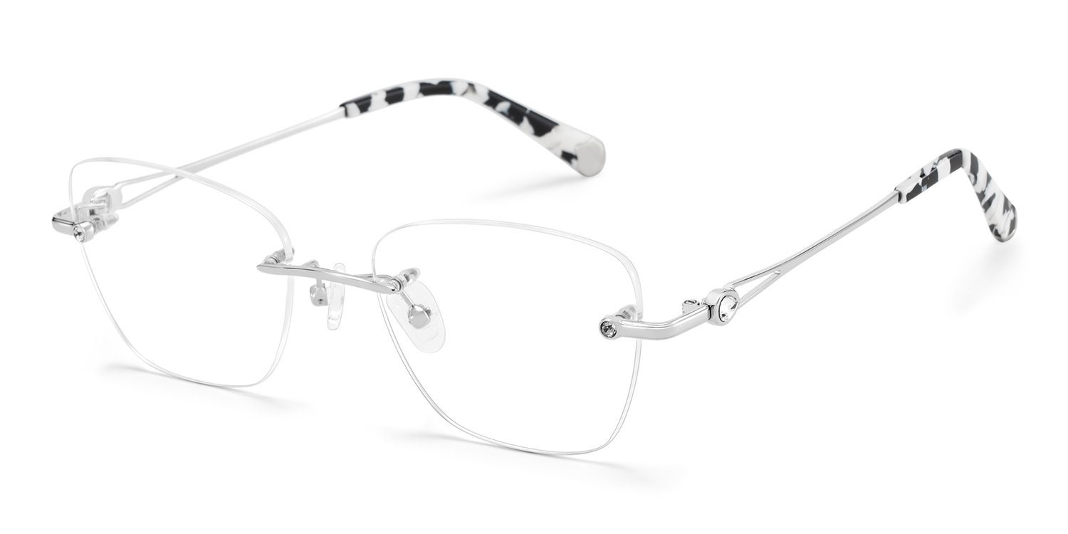 Seth Silber Rechteckig Brille2