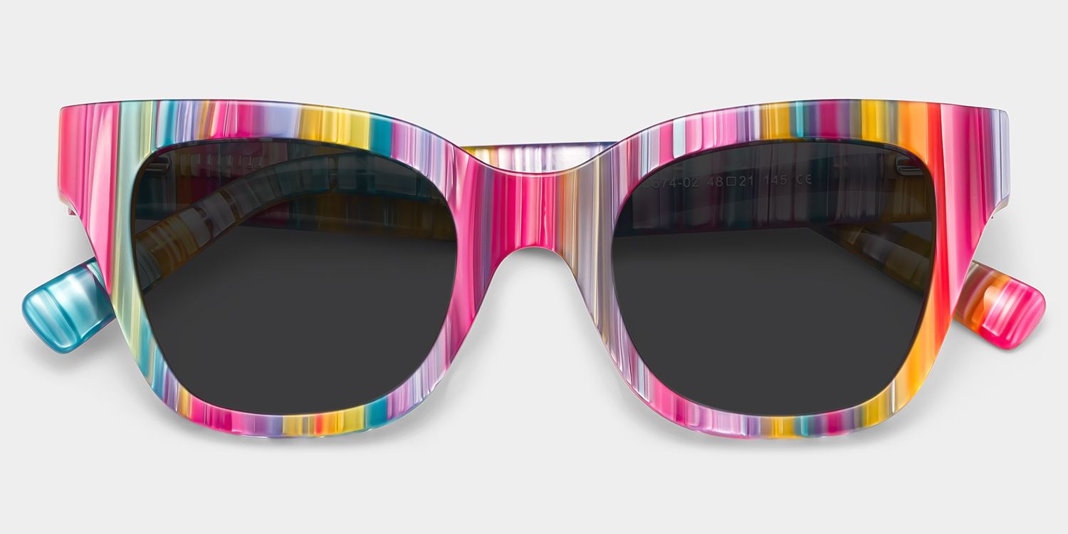 Nereyda Cat Eye Bunt Rahmen-Sonnenbrille im Online-Sale | ZEELOOL1