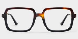 Beatrice Zweifarbig Rechteckig Brille1