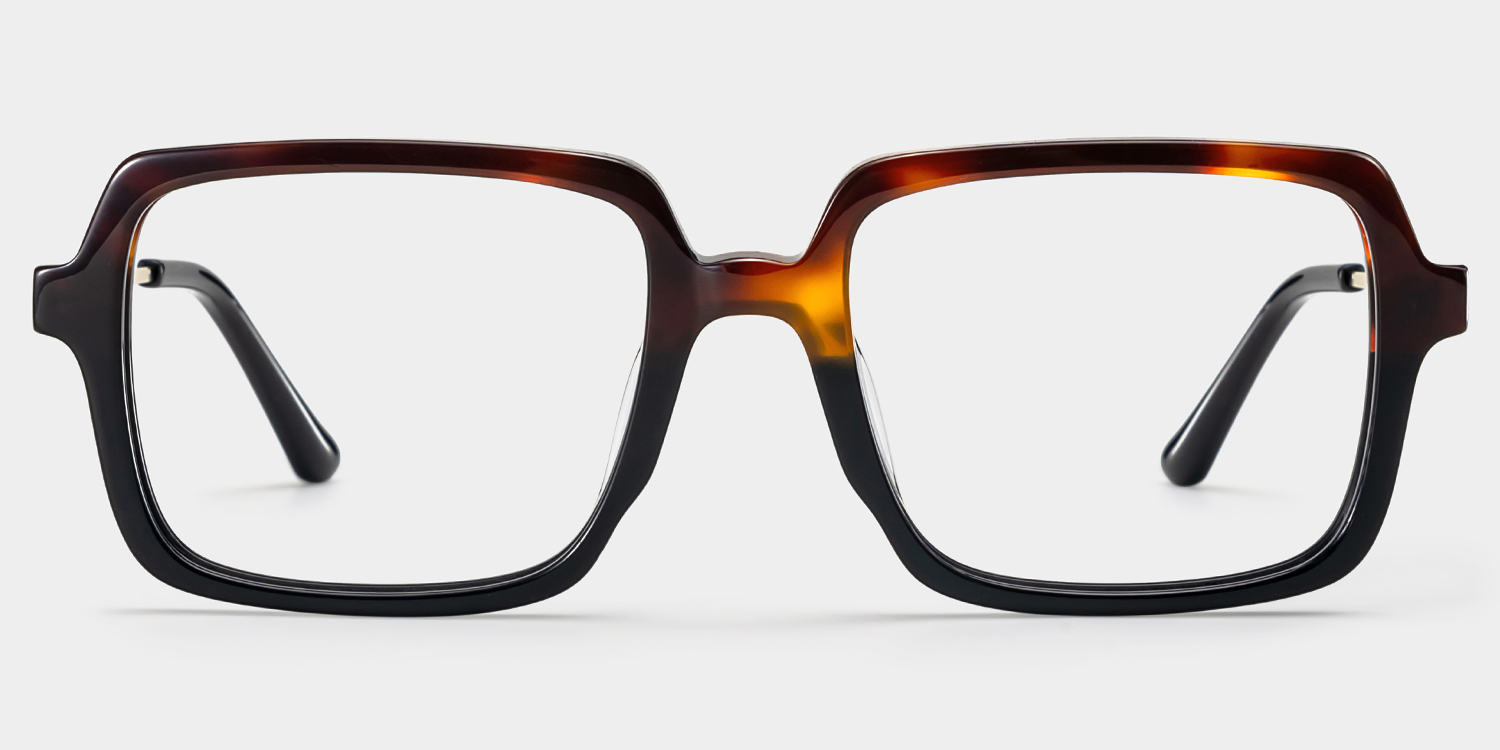 Beatrice Zweifarbig Rechteckig Brille