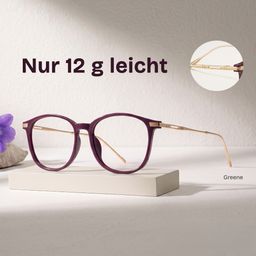 Greene Lila Quadratisch Brille1
