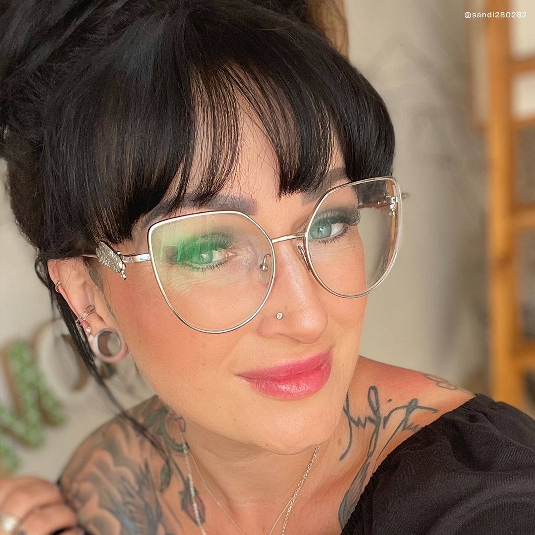 ZEELOOL Joshua Silber Geometrisch Brille