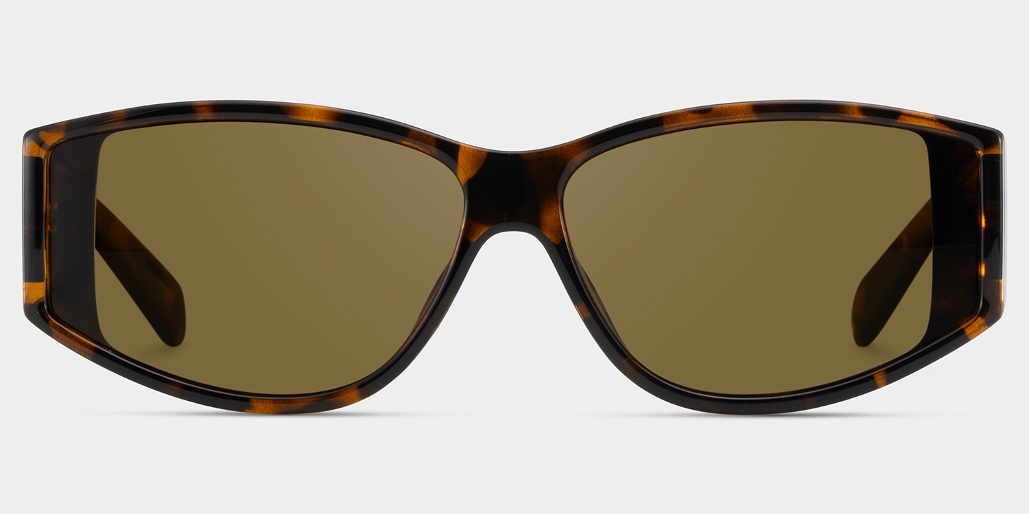 Gino Tortoise Geometrisch Sonnenbrille gutes Bild