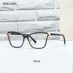 Elise Schwarz Rechteckig Brille1