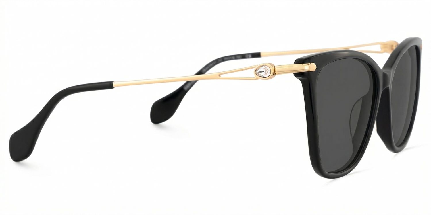 Westley Schwarz Schmetterling Gemischte-Materialien Brille3