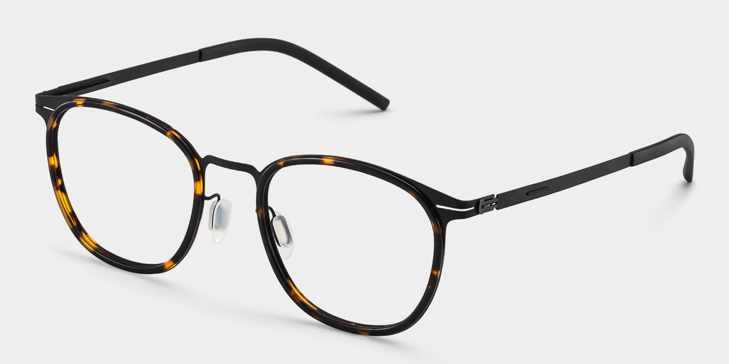 Leonie Tortoise Rund Brille4