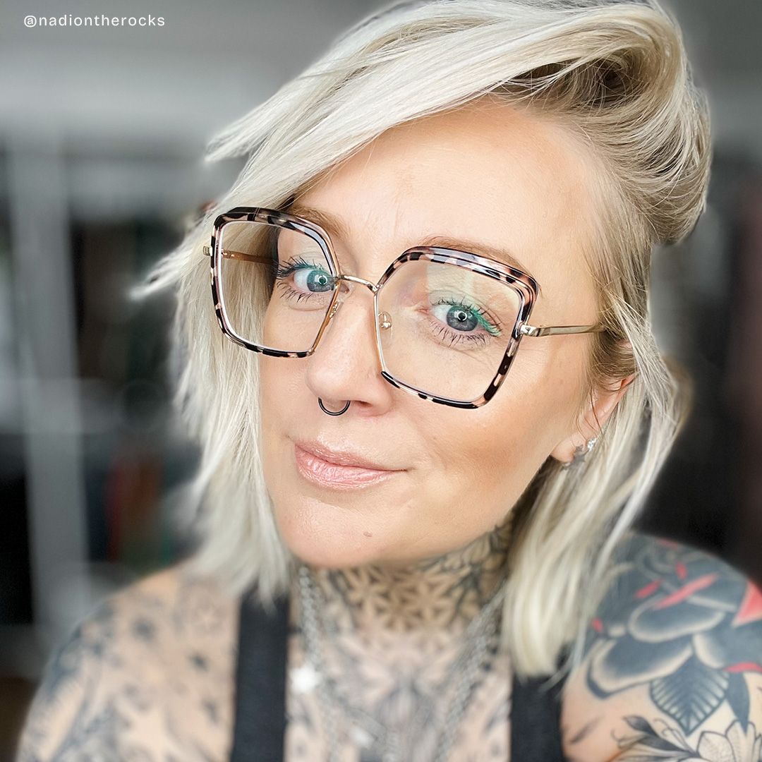 Chris Schwarz-Tortoise Geometrisch Brille9