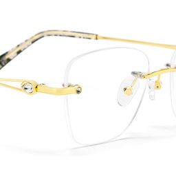 Seth Gold Rechteckig Brille4