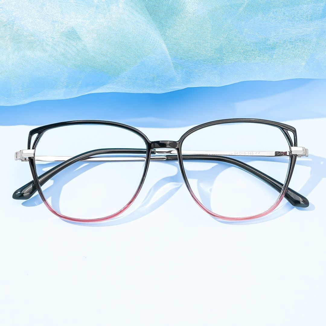 Haygood Schwarz-Rosa Cateye Brille0
