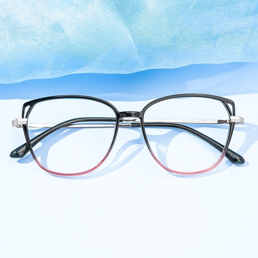 Haygood Schwarz-Rosa Cateye Brille