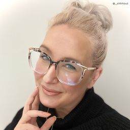 Nuriama Schwarz-Tortoise Cateye Brille8