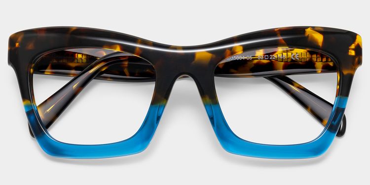 Benitez Blau-Tortoise Quadratisch Brille
