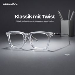 Rayne Klar Quadratisch Brille0