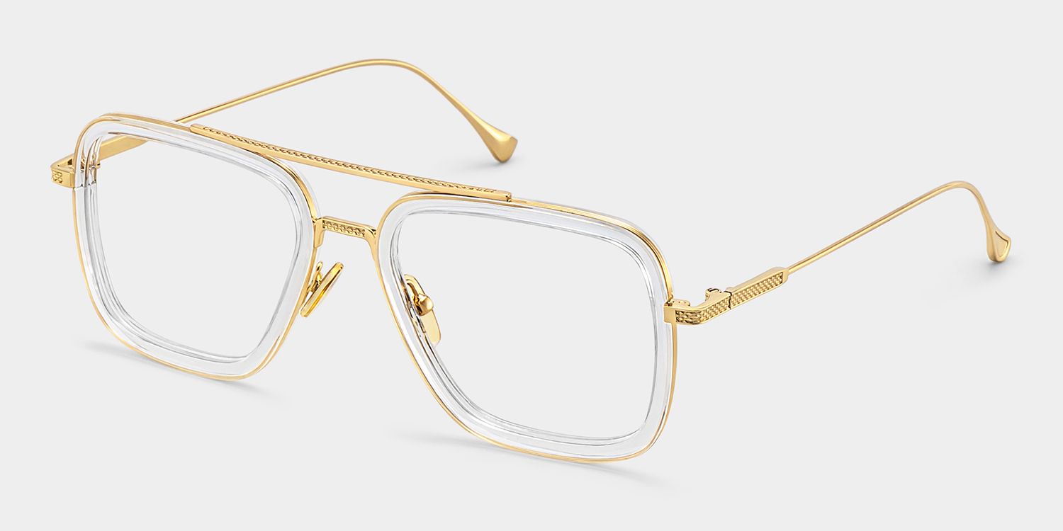 Gifford Klar Gold Pilot Brille2