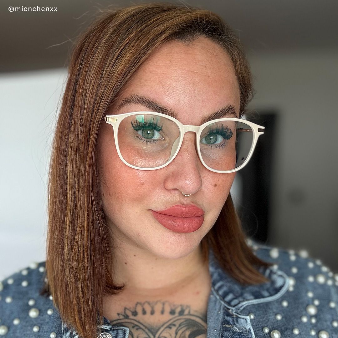 Greene Beige Quadratische Brille aus Materialmix für Damen | ZEELOOL8