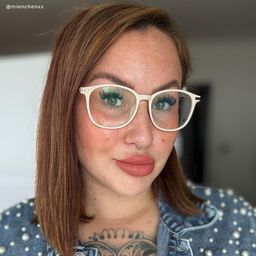 Greene Beige Quadratisch Brille8