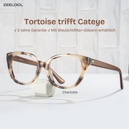 Charlotte Tortoise Cateye Brille0