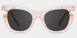 Pearl Rosa Cateye Sonnenbrille0