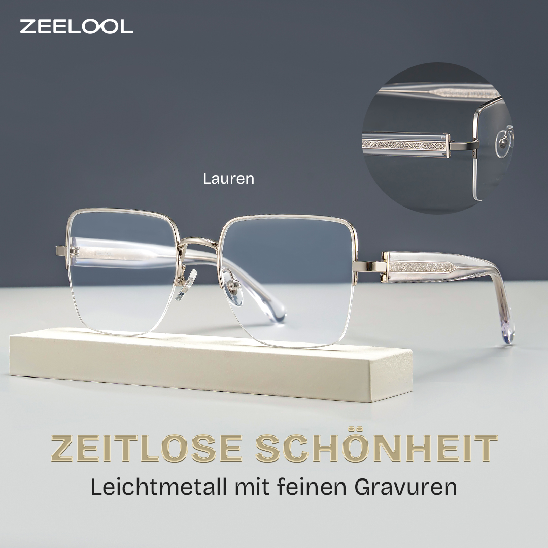 Lauren Silber Quadratisch Brille0