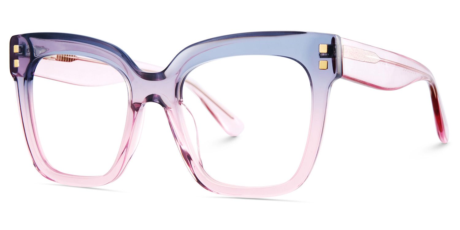 Minguela Grau-Rosa Quadratisch Brille2