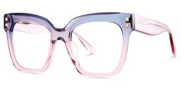Minguela Grau-Rosa Quadratisch Brille2