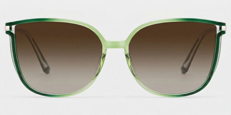 Walden Hellgrün Quadratisch Sonnenbrille