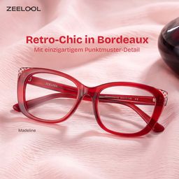Madeline Rot Cateye Brille0