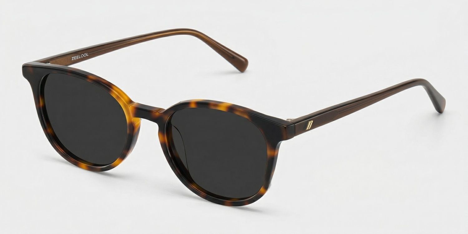 Allison Tortoise Rund Brille2
