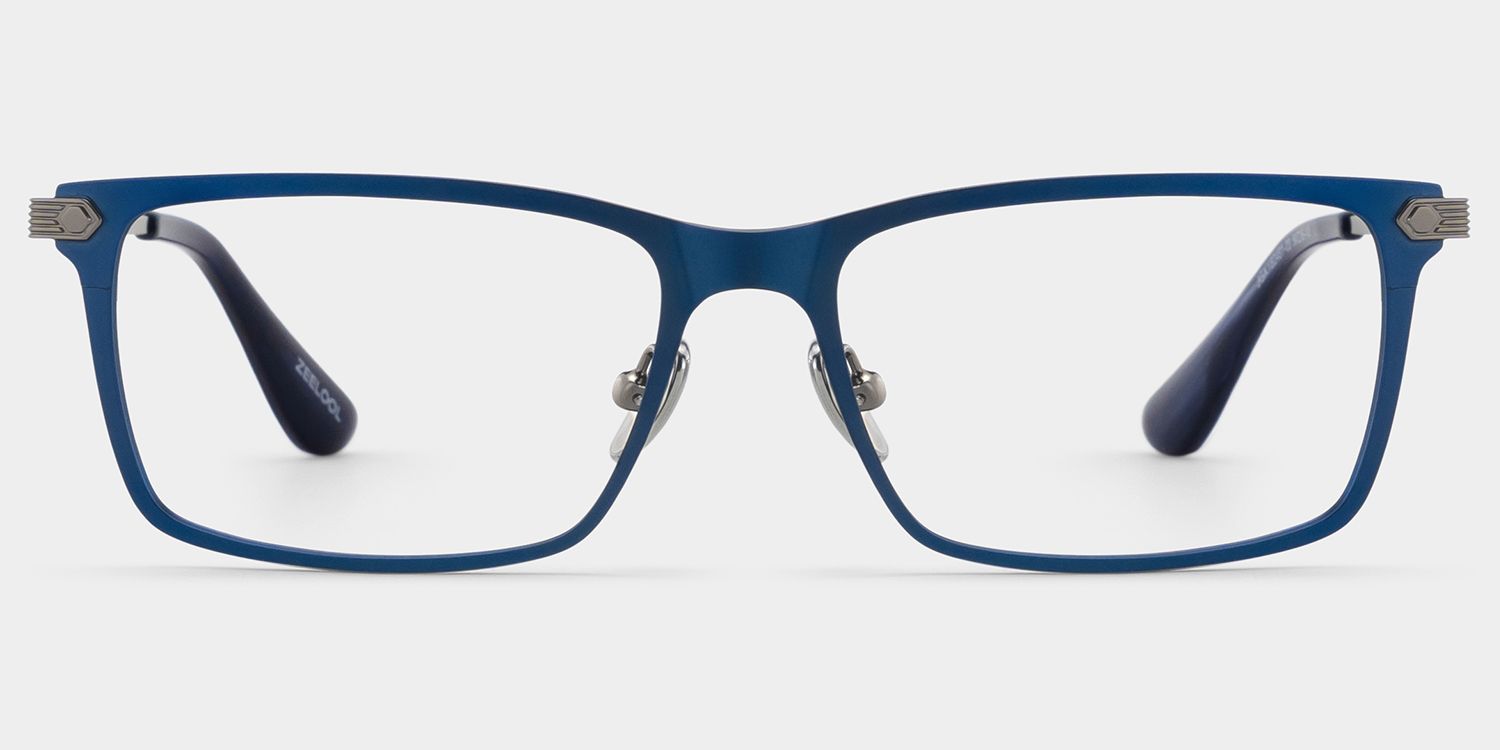 Alexander Blau Rechteckig Brille2