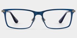 Alexander Blau Rechteckig Brille1