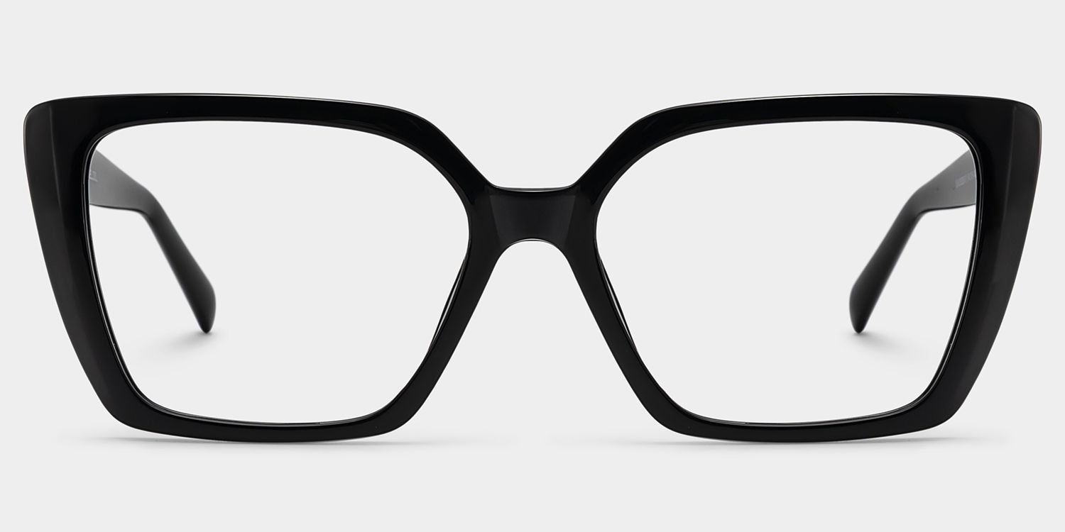 Emery Schwarz Quadratisch Brille1