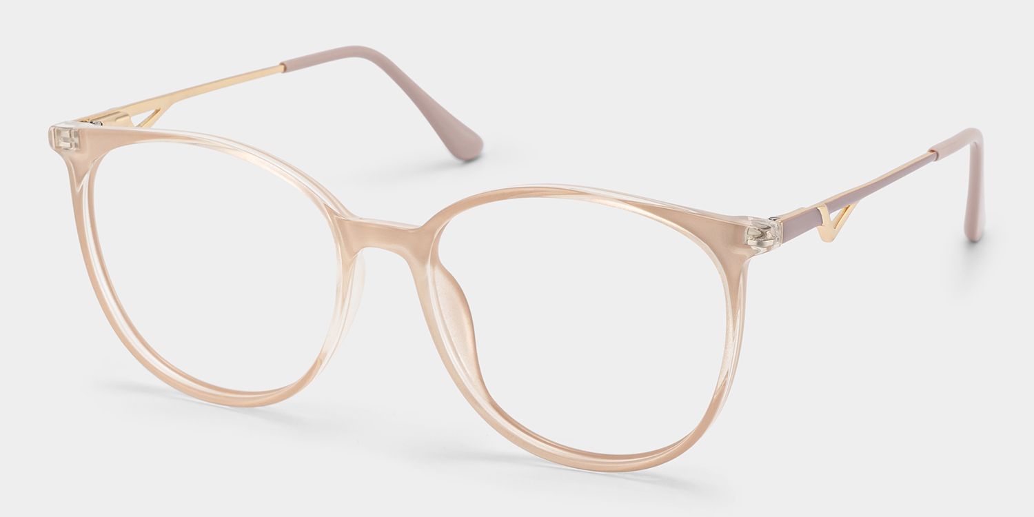 Babbage Hellbraun Rund Brille2