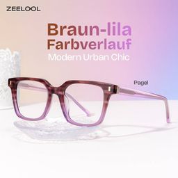 Pagel Lila Rechteckig Brille0