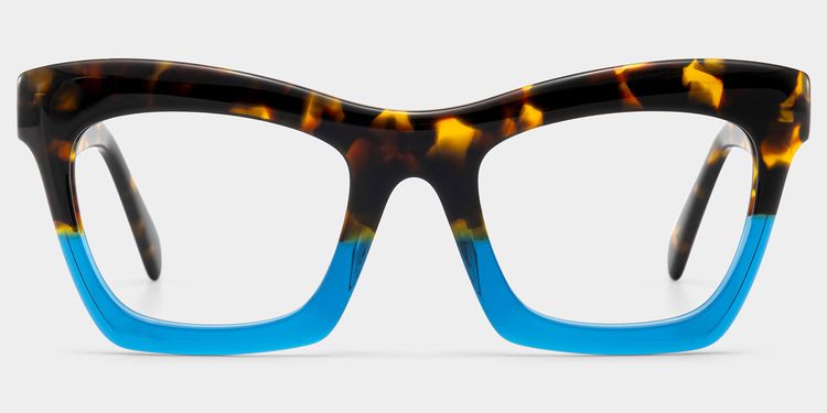 Benitez Blau-Tortoise Quadratisch Brille