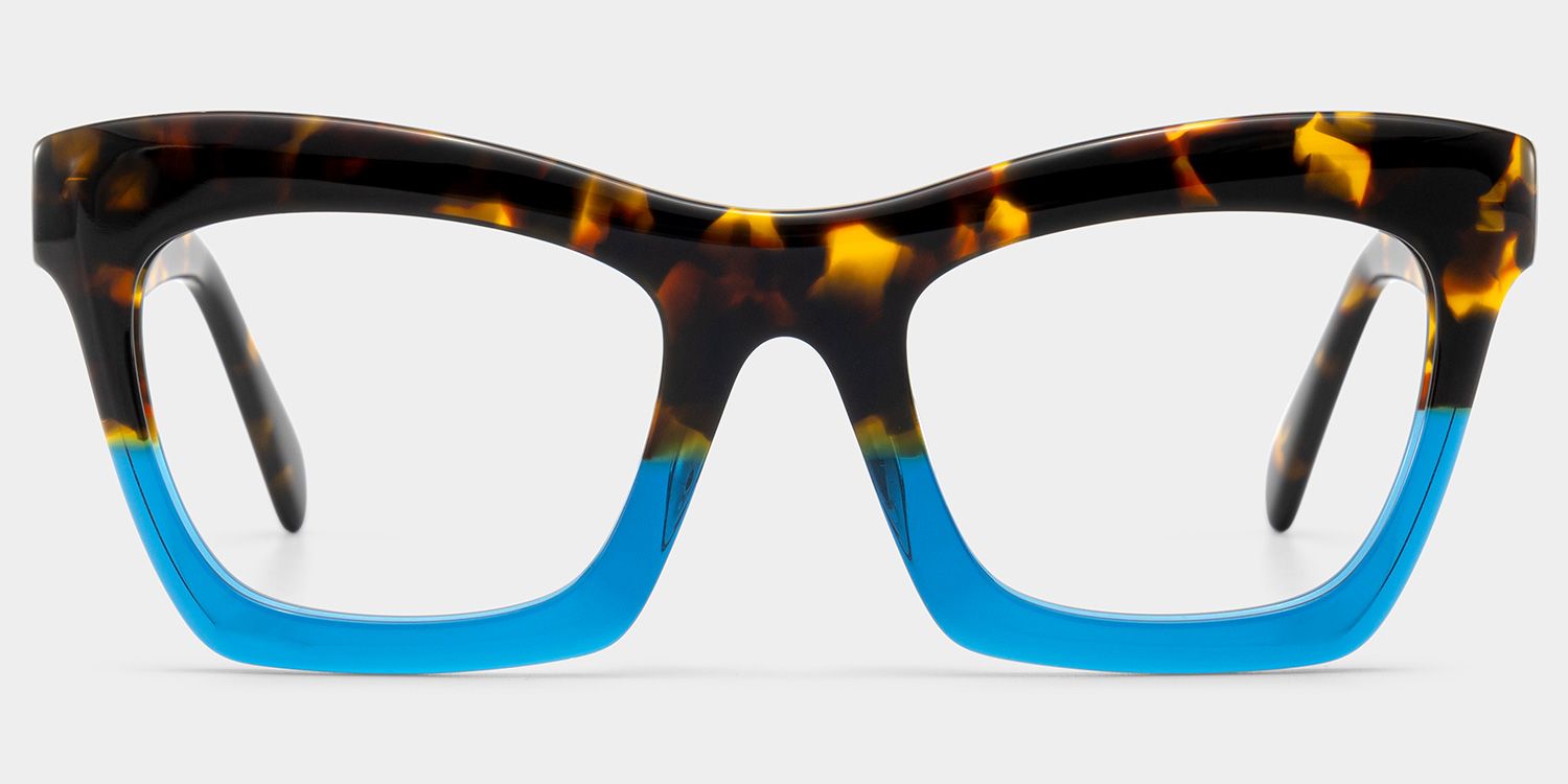 Benitez Blau-Tortoise Quadratisch Brille0