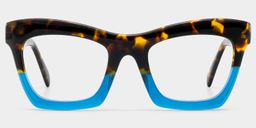 Benitez Blau-Tortoise Quadratisch Brille0