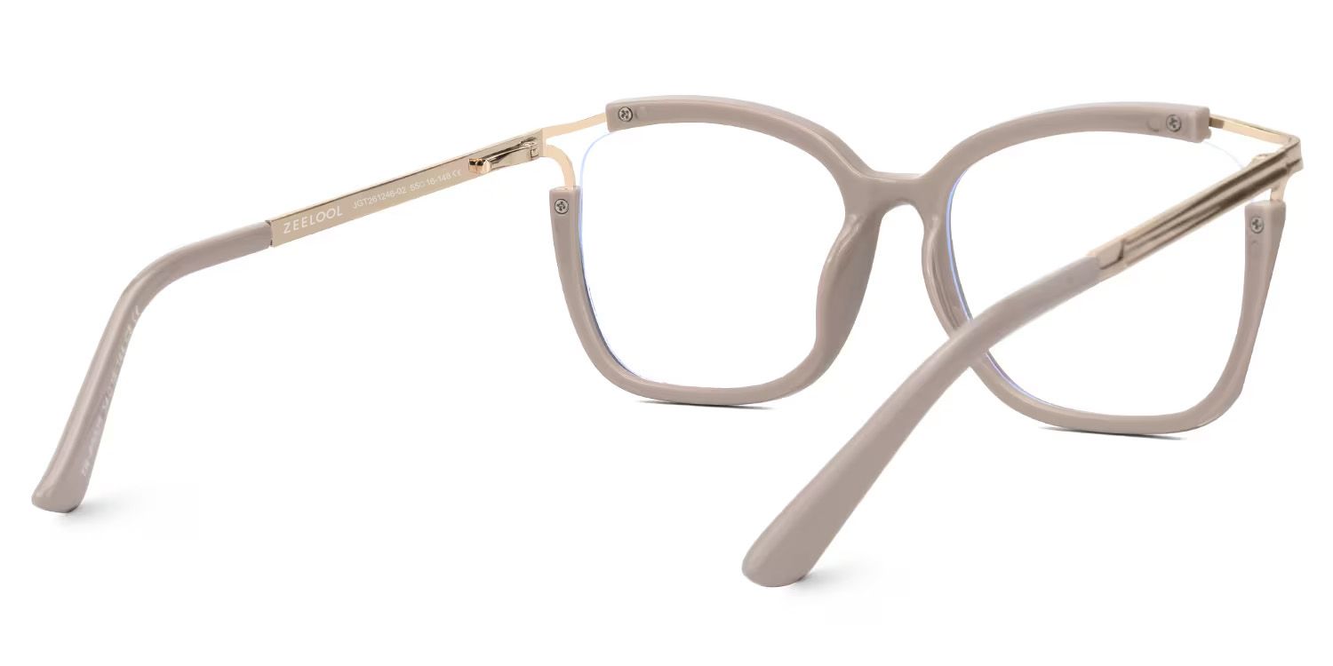 Sidibe Khaki Quadratisch Brille4