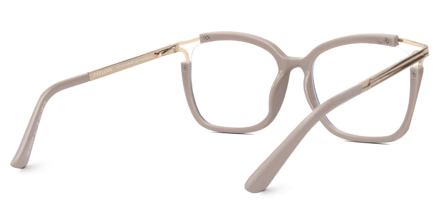 Sidibe Khaki Quadratisch Brille3