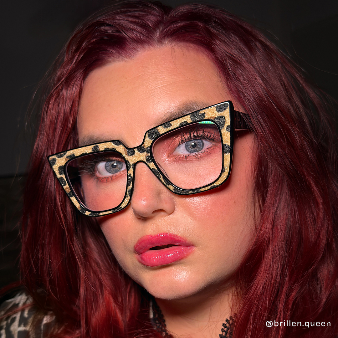 ZEELOOL Gipson Braun-Leo Cateye Brille