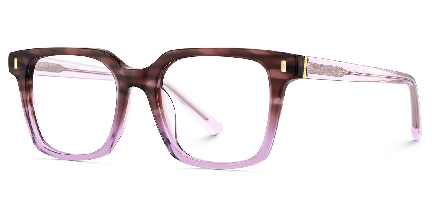 Pagel Lila Quadratisch Brille3