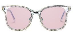 Shine Bunt Quadratisch Sonnenbrille0
