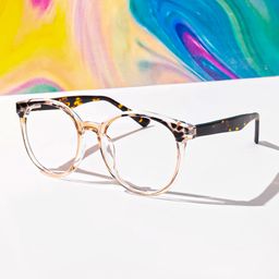 Gilda Beige Rund Brille0
