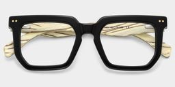 Shontay Schwarz Quadratisch Brille1