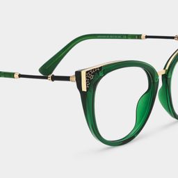 Dalton Dunkelgrün Cat Eye Brillen4