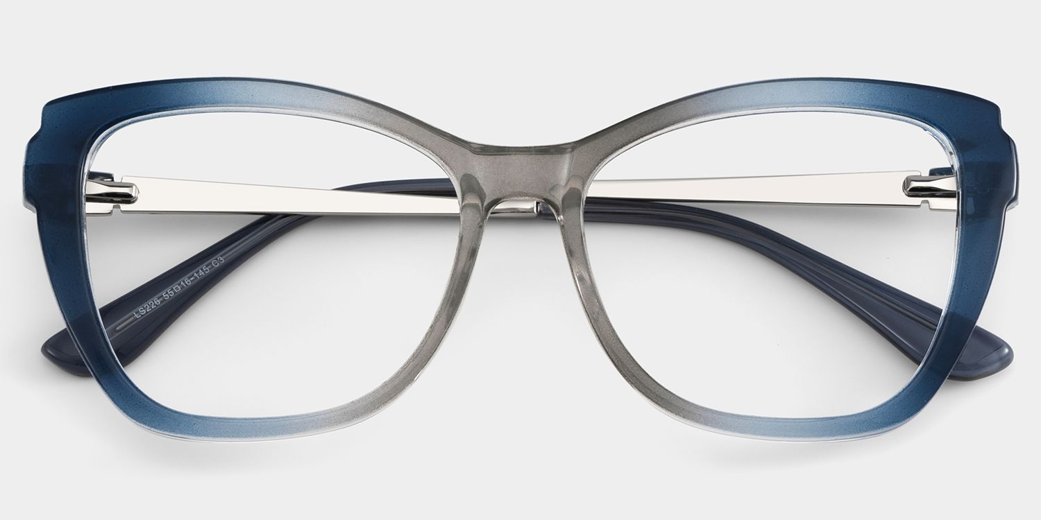 Winda Blau Schmetterling Brille3